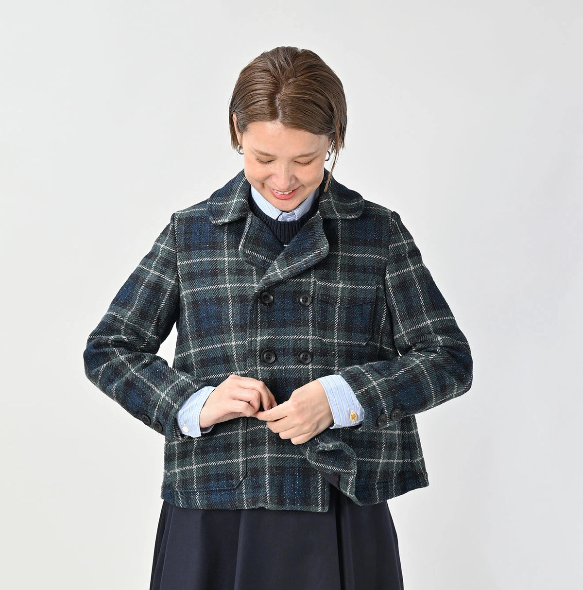 45R Cotton Tweed Annie Double Jacket