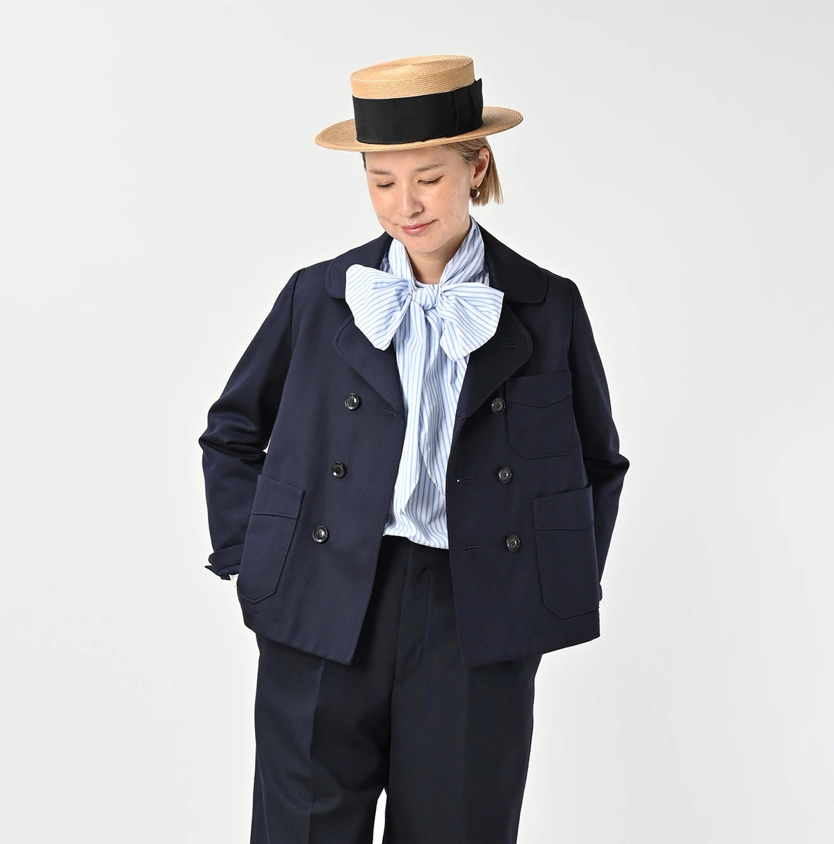 45R Wool Cotton Venetian Annie Double Jacket