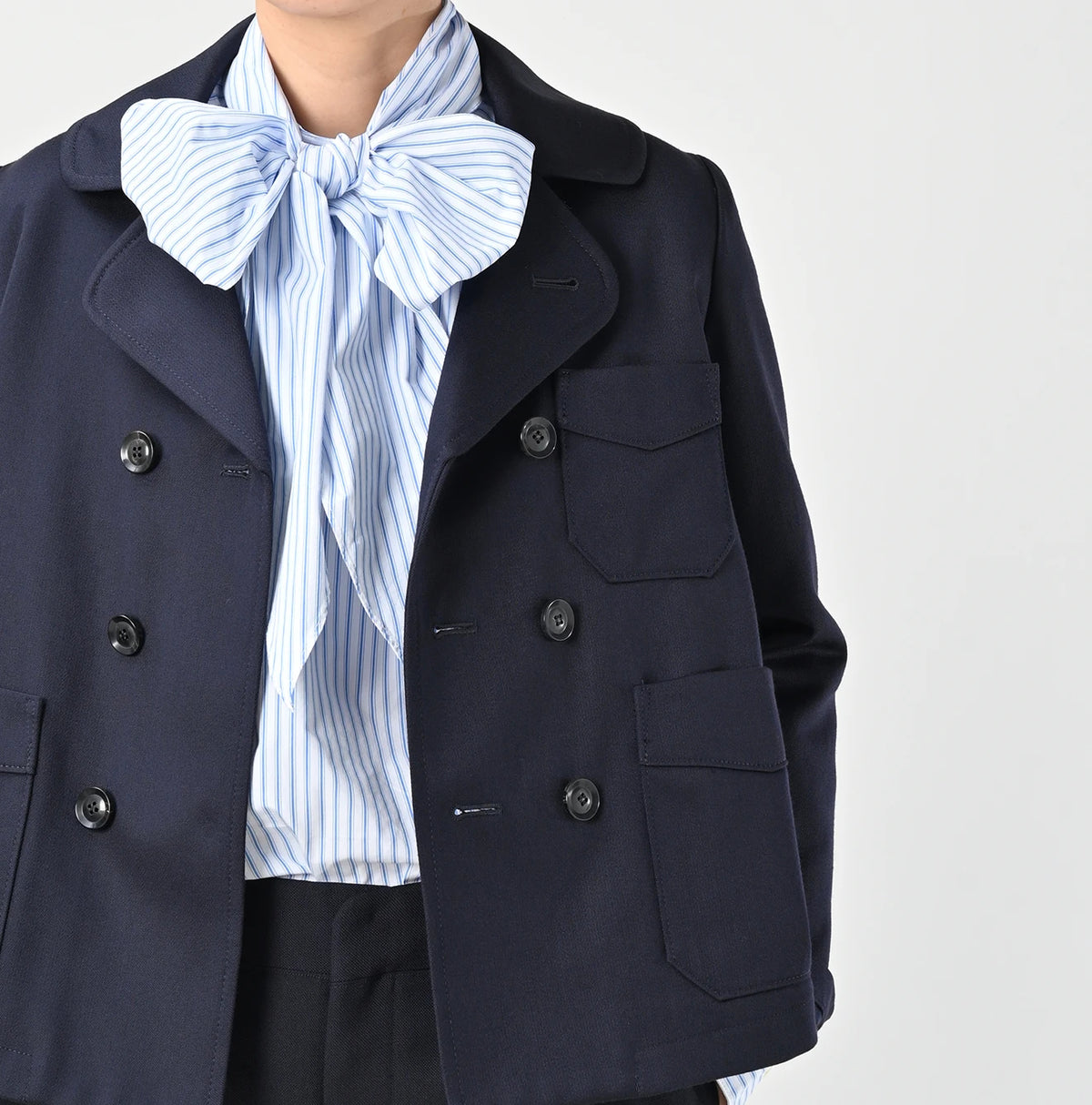 45R Wool Cotton Venetian Annie Double Jacket - Image 6