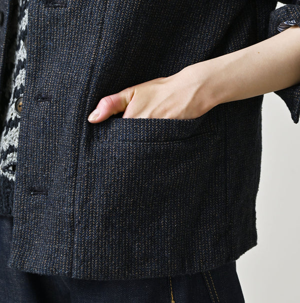 45R Indigo Cotton Tweed Petit Coverall