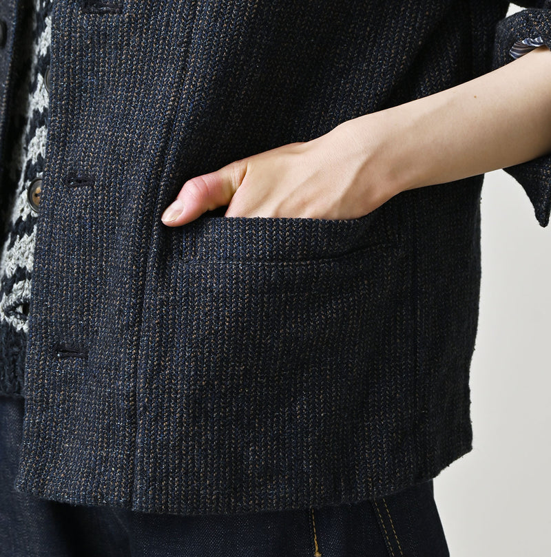 45R Indigo Cotton Tweed Petit Coverall - Image 8