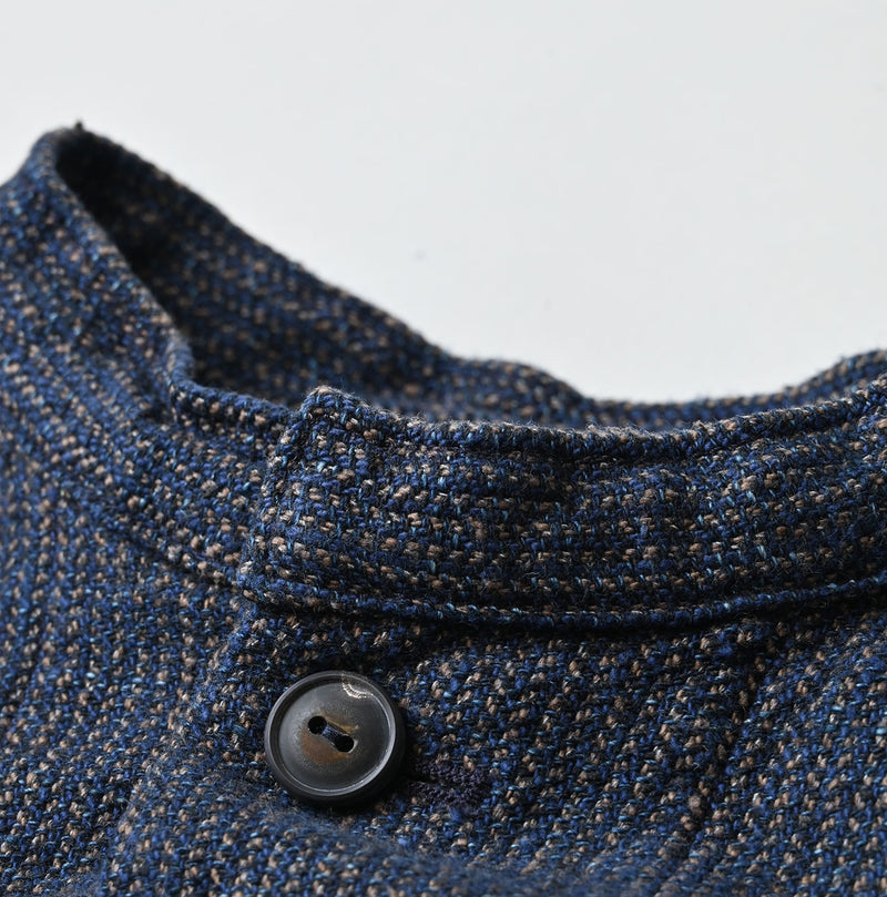 45R Indigo Cotton Tweed Petit Coverall - Image 13