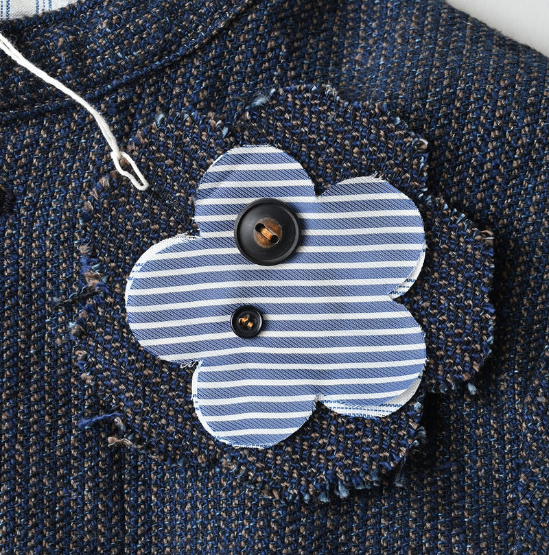 45R Indigo Cotton Tweed Petit Coverall - Image 20