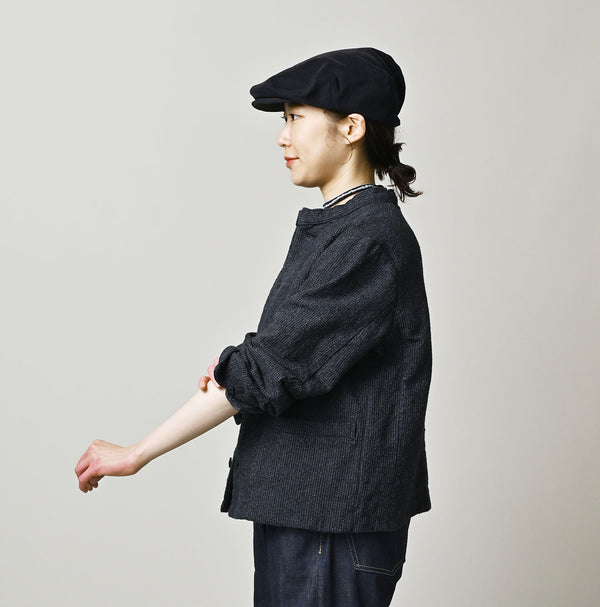 45R Indigo Cotton Tweed Petit Coverall
