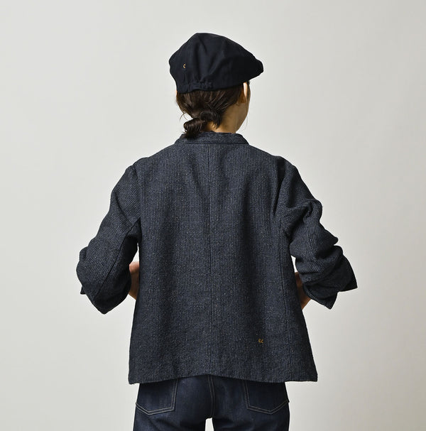 45R Indigo Cotton Tweed Petit Coverall