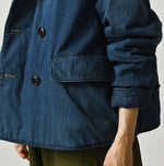 45R Light Mont Brown Denim Annie W-Blouson Distressed