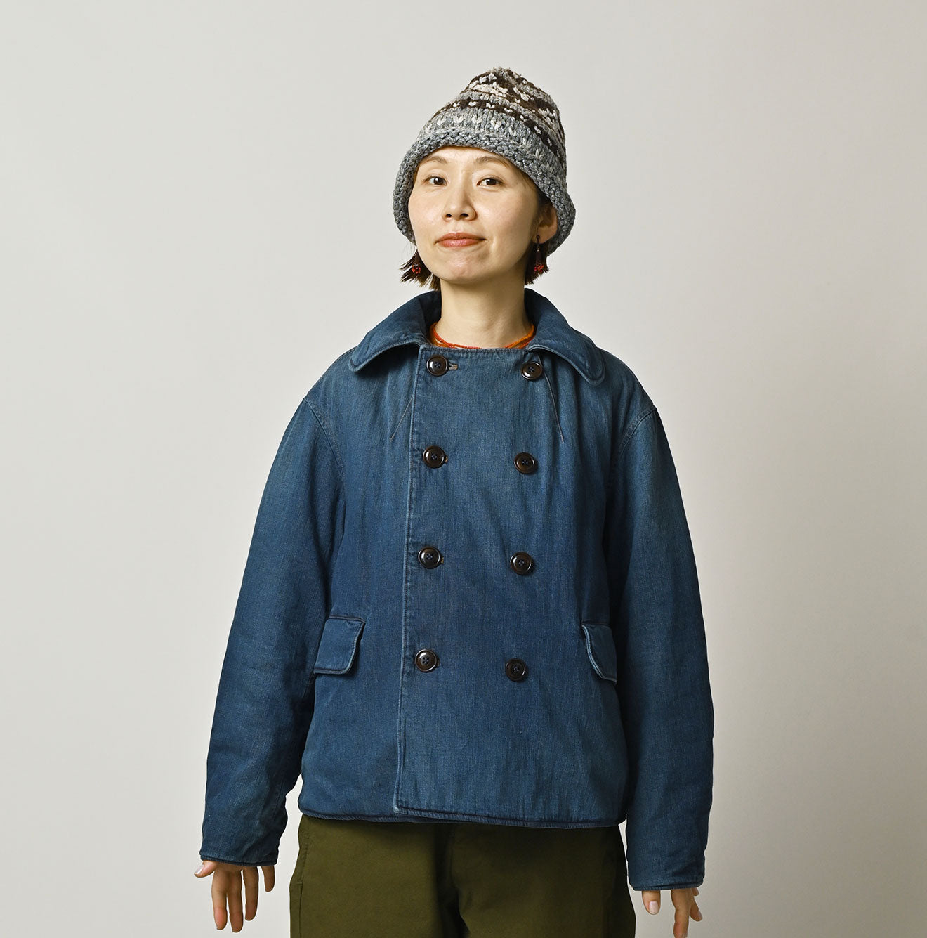 45R Light Mont Brown Denim Annie W-Blouson Distressed - Image 11
