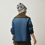 45R Light Mont Brown Denim Annie W-Blouson Distressed