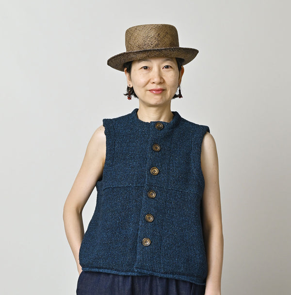Indigo Moccasin Vest