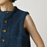 Indigo Moccasin Vest