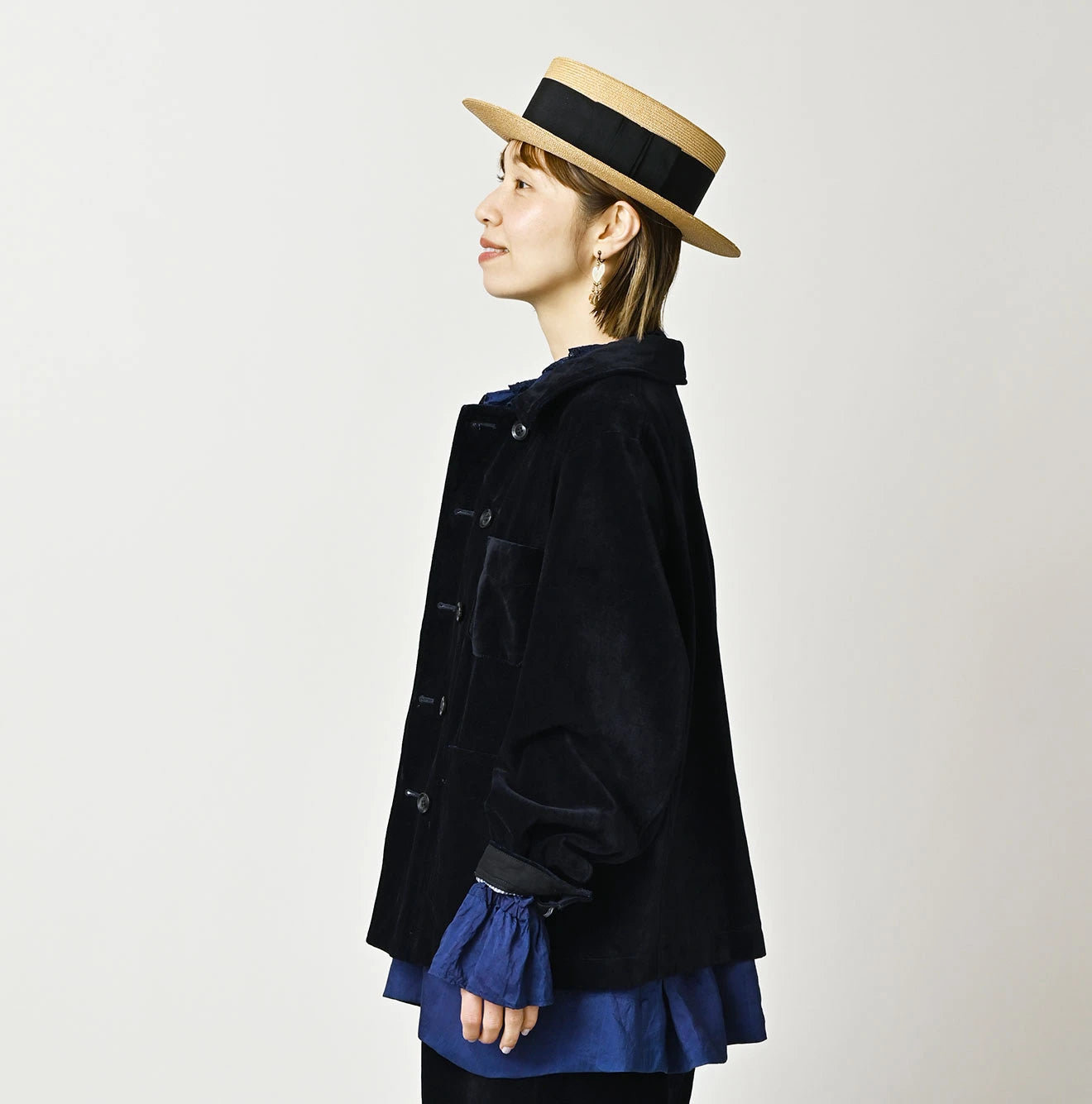 45R Indigo Velvet W Petit Coverall - Image 5