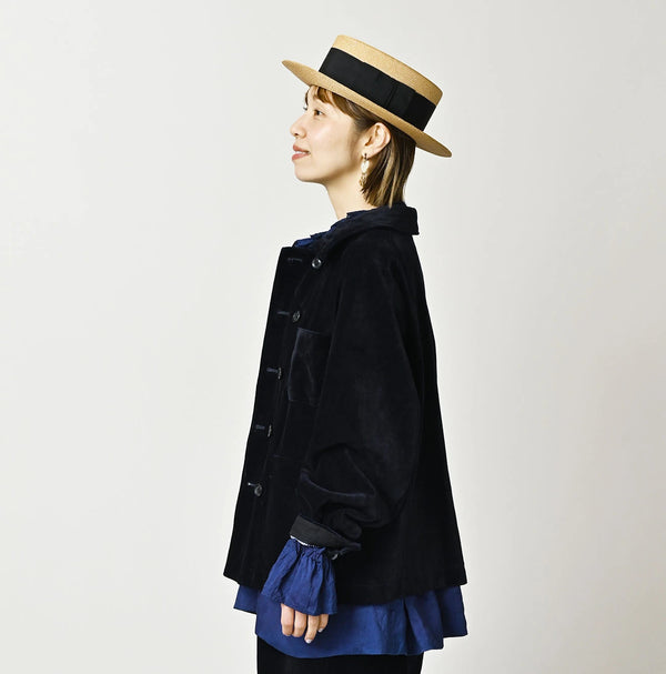 45R Indigo Velvet W Petit Coverall