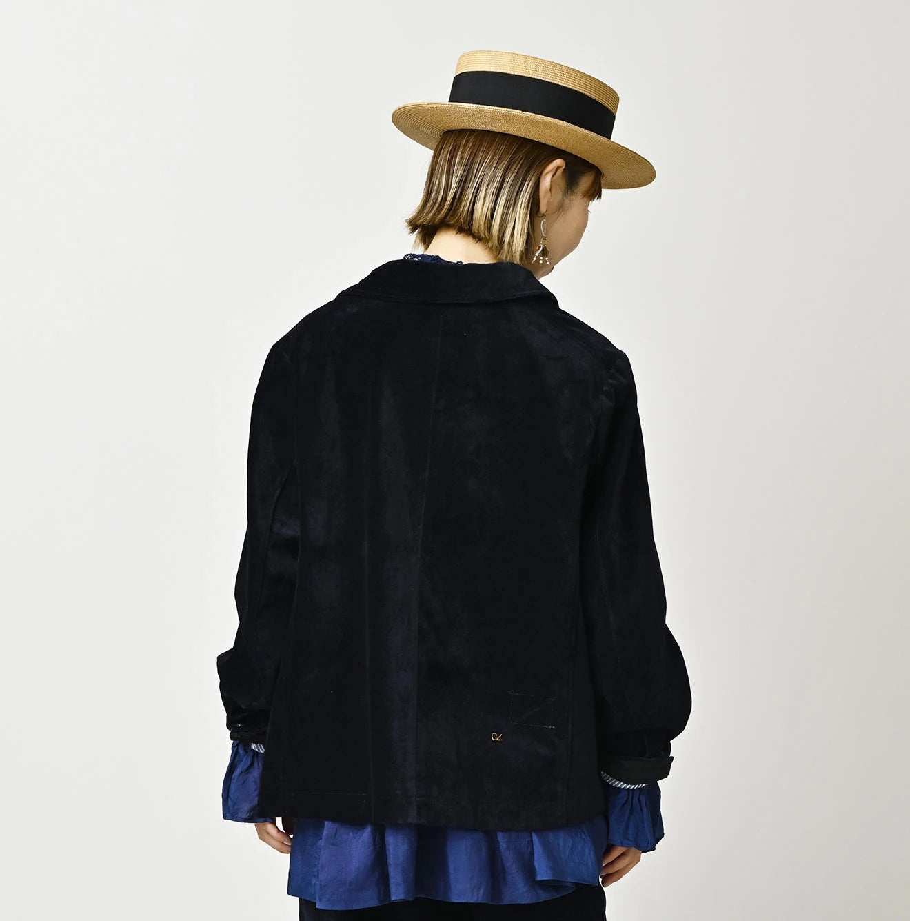 45R Indigo Velvet W Petit Coverall - Image 6