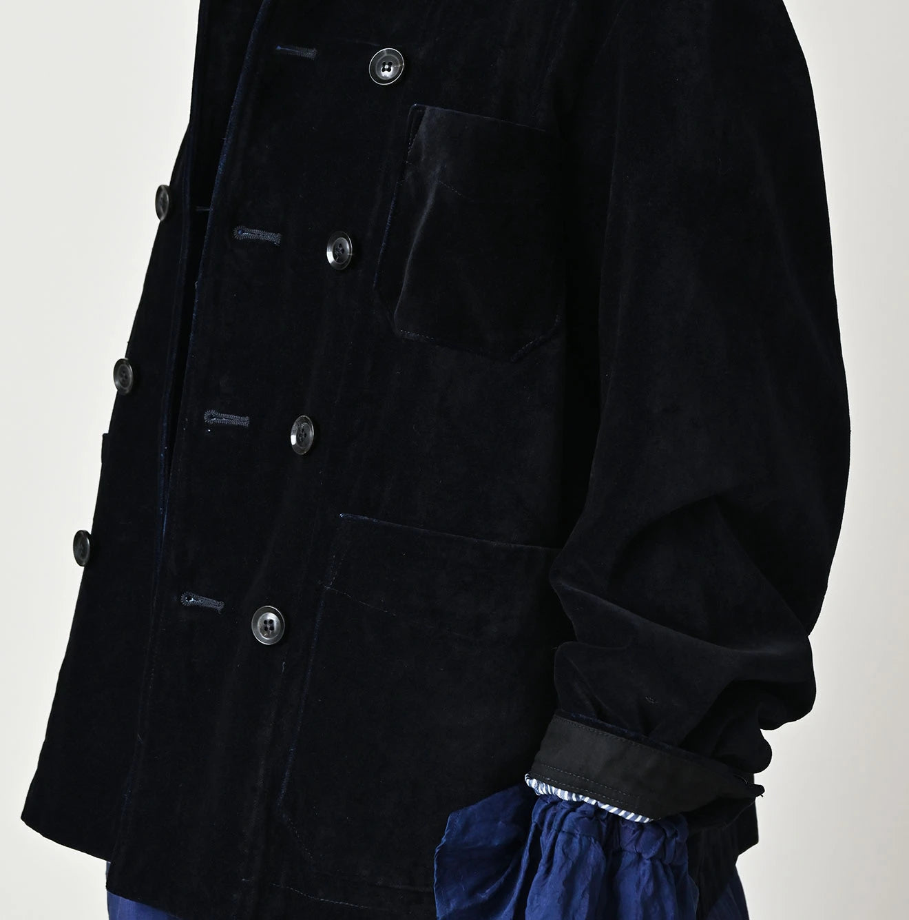 45R Indigo Velvet W Petit Coverall - Image 8