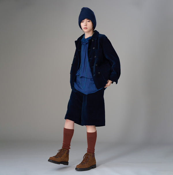 Indigo Velvet W Petit Coverall