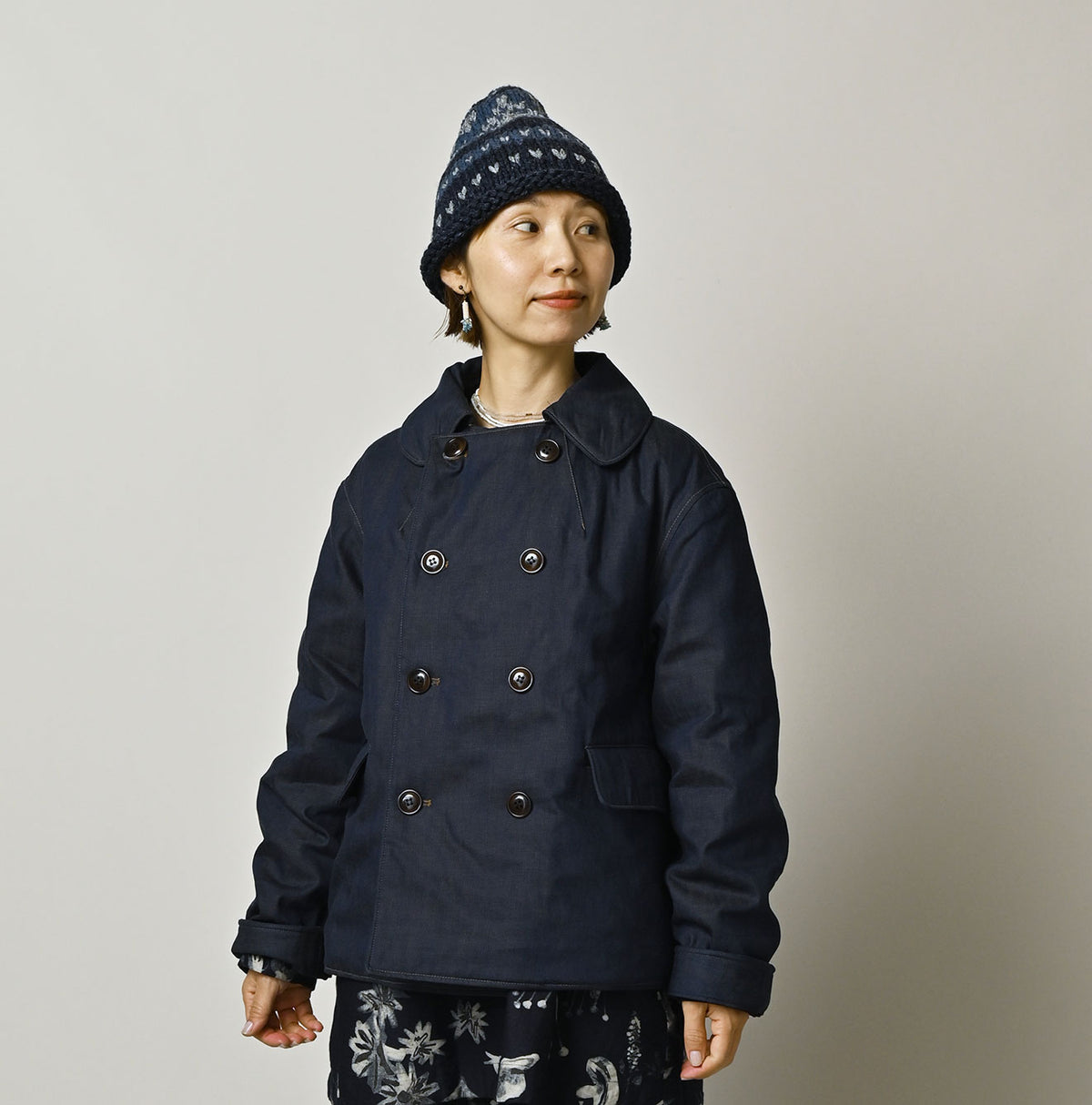 45R Light Mont Brown Denim Annie W-Blouson