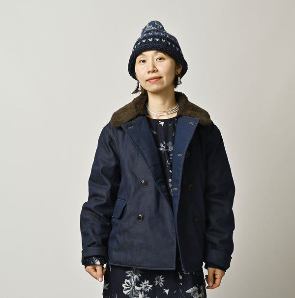 45R Light Mont Brown Denim Annie W-Blouson