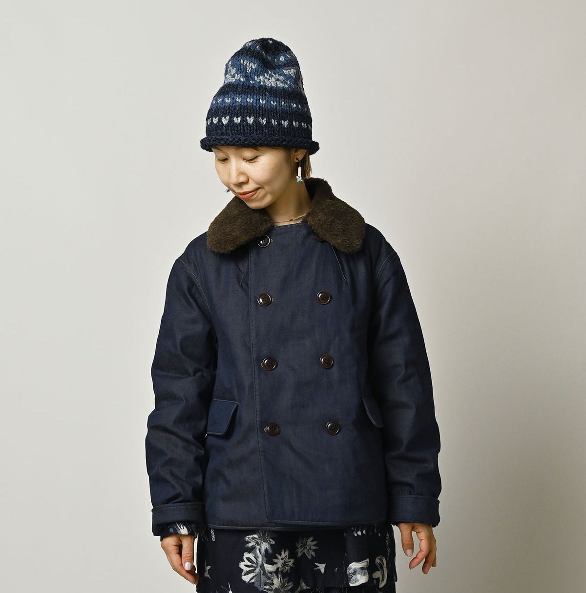 45R Light Mont Brown Denim Annie W-Blouson