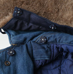 45R Mont Brown Denim Annie W-Coat Distressed
