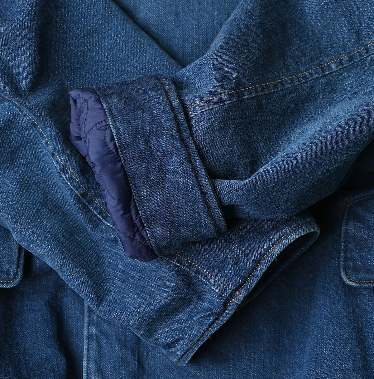 45R Mont Brown Denim Annie W-Coat Distressed