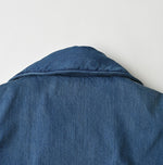 45R Mont Brown Denim Annie W-Coat Distressed