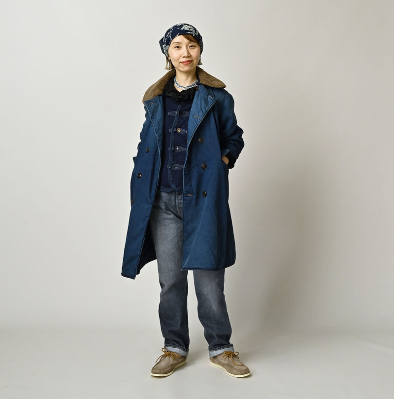 45R Mont Brown Denim Annie W-Coat Distressed - Image 2