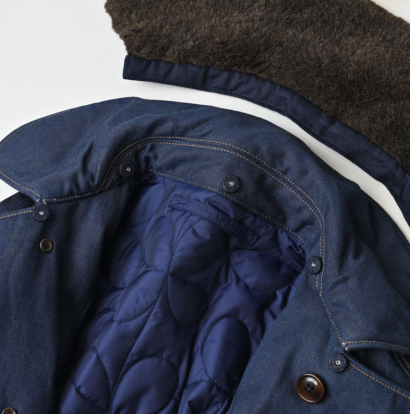 45R Mont Brown Denim Annie W-Coat