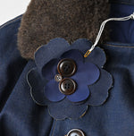 45R Mont Brown Denim Annie W-Coat