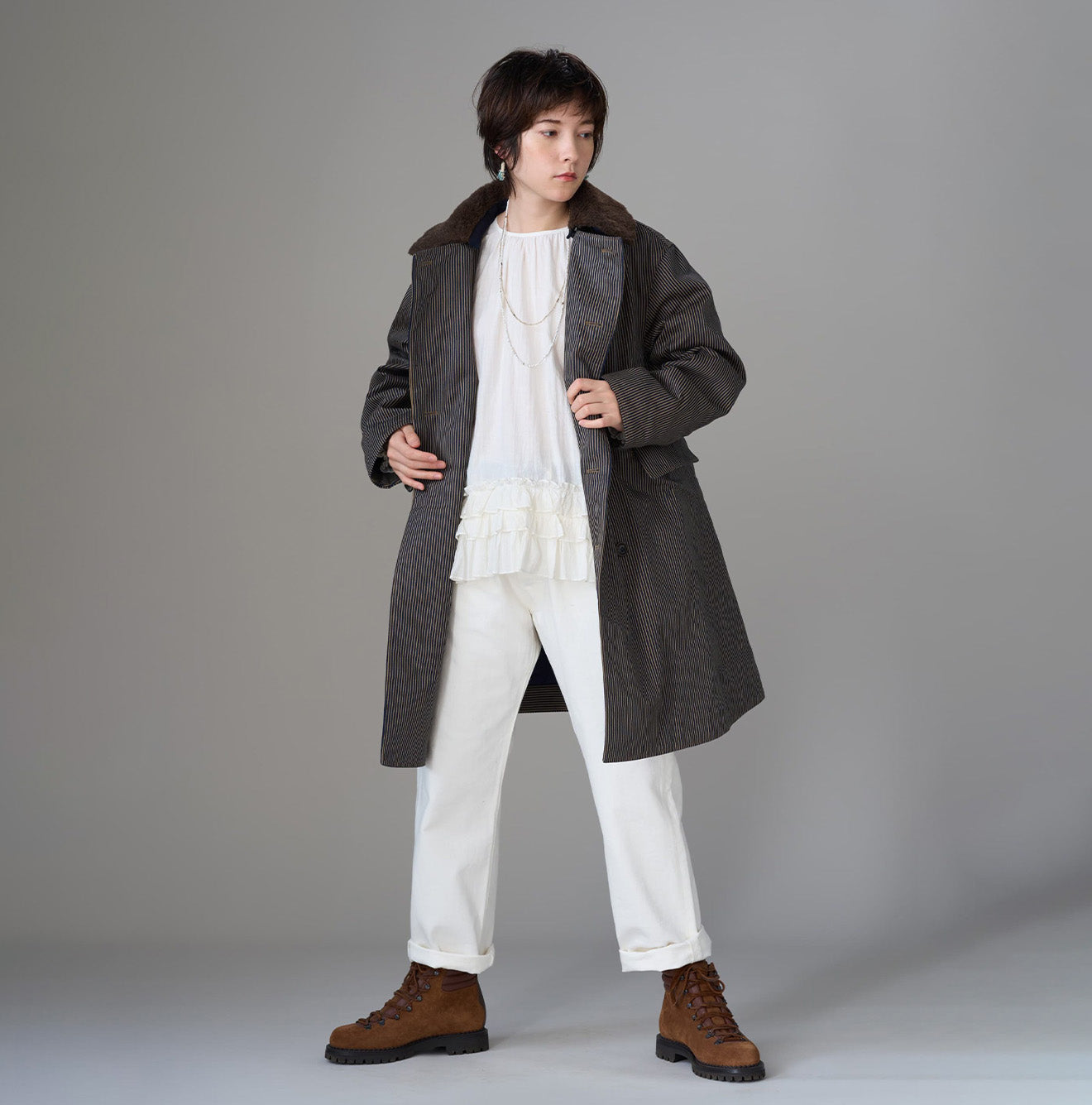 Mont Brown Denim Annie W-Coat - Image 3