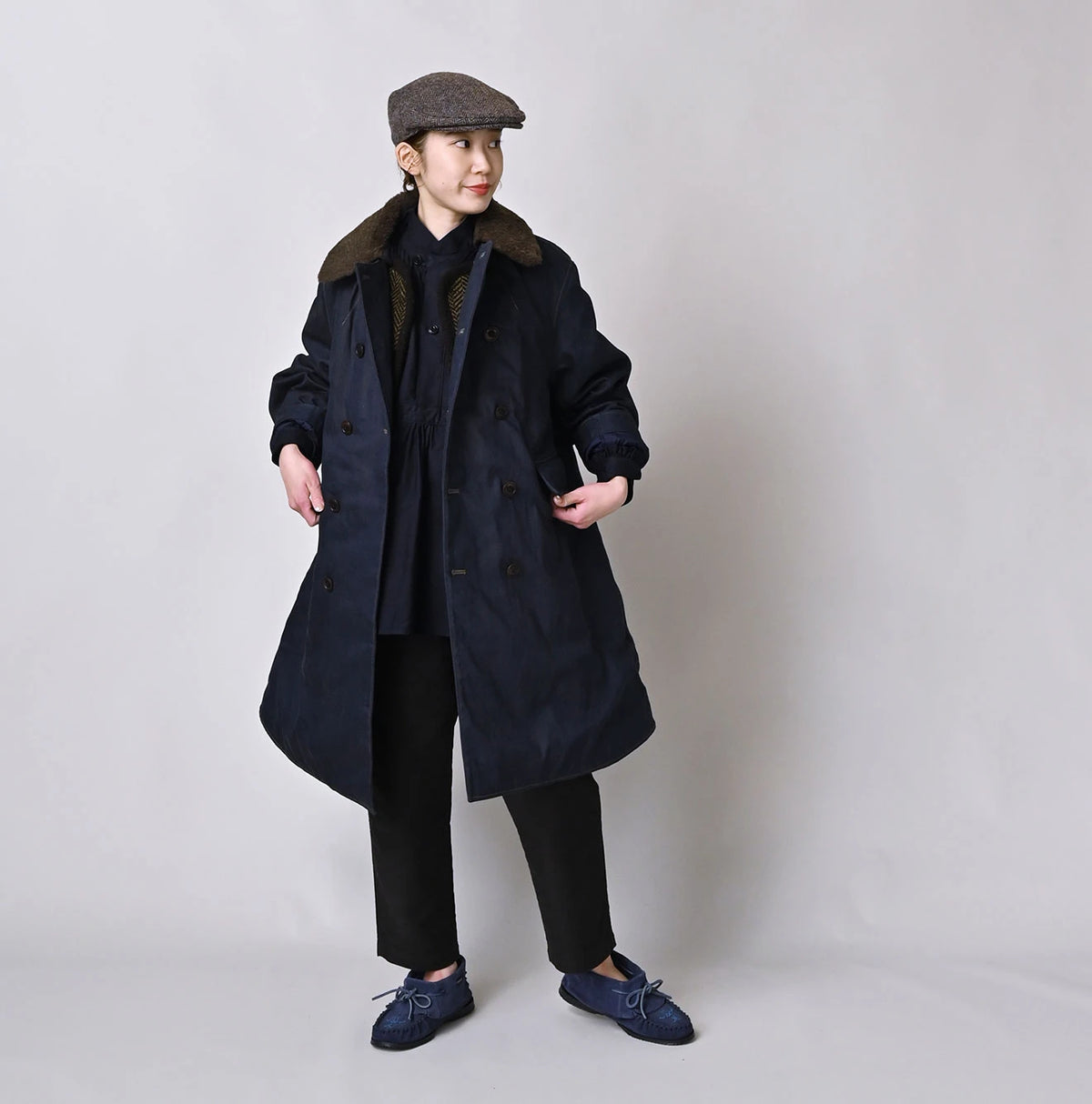 Mont Brown Denim Annie W-Coat - Image 4
