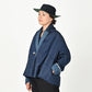 Indigo Patchwork Reversible Bolero