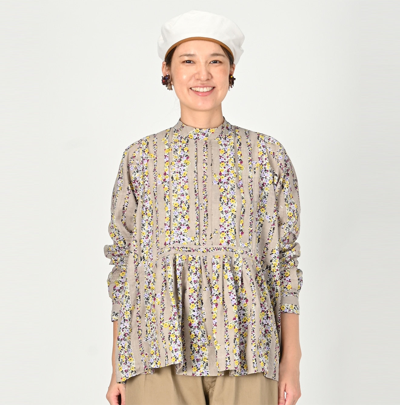 Khadi Saponaria Flower Blouse - 45R by 45rpm studio