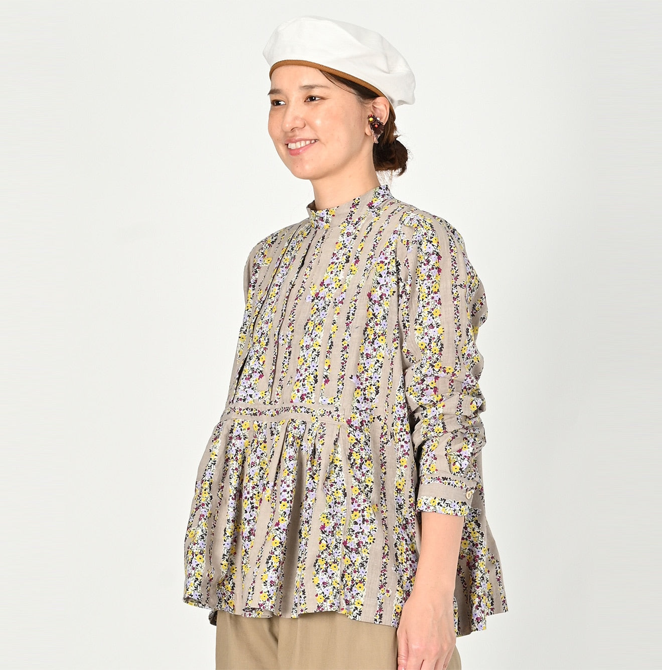 Khadi Saponaria Flower Blouse - 45R by 45rpm studio