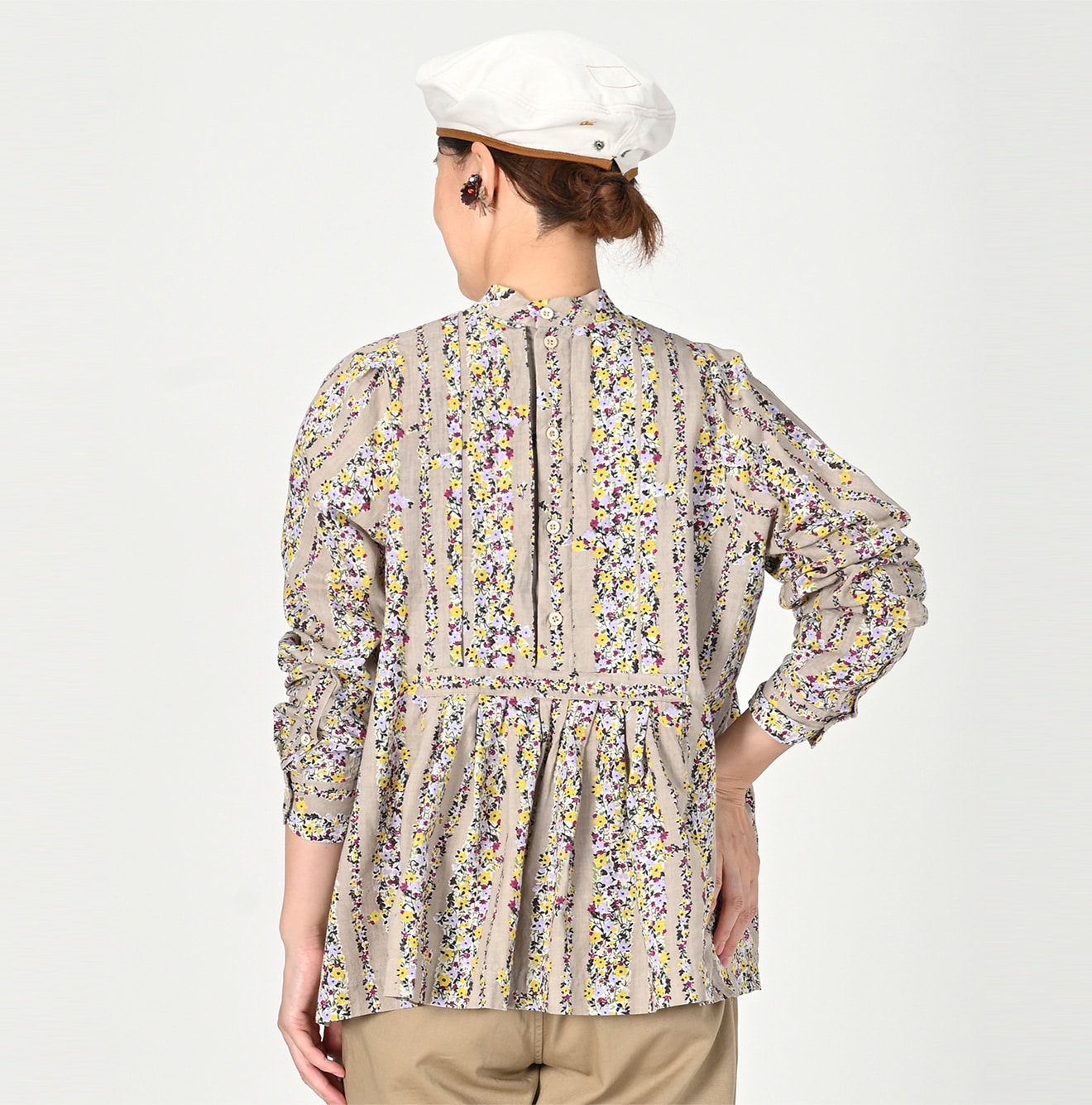 Khadi Saponaria Flower Blouse - 45R by 45rpm studio