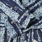 Indigo Khadi Saponaria Flower Blouse (Size 2) - 45R by 45rpm studio