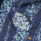 Indigo Khadi Saponaria Flower Blouse (Size 2) - 45R by 45rpm studio