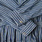 45R Indigo Khadi Shirt-denim Tucked Blouse