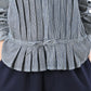 45R Indigo Khadi Shirt-denim Tucked Blouse