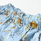 45R Gauze Antique Flower Shirring Blouse