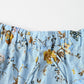 45R Gauze Antique Flower Shirring Blouse