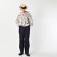 45R Gauze Antique Flower Shirring Blouse