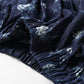 45R Gauze Antique Flower Shirring Blouse