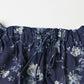 45R Gauze Antique Flower Shirring Blouse