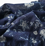 45R Gauze Antique Flower Shirring Blouse