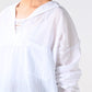 45R Khadi Lace Sailor Collar Blouse (White)