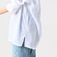 45R Khadi Lace Sailor Collar Blouse (White)