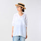 45R Khadi Lace Sailor Collar Blouse (White)
