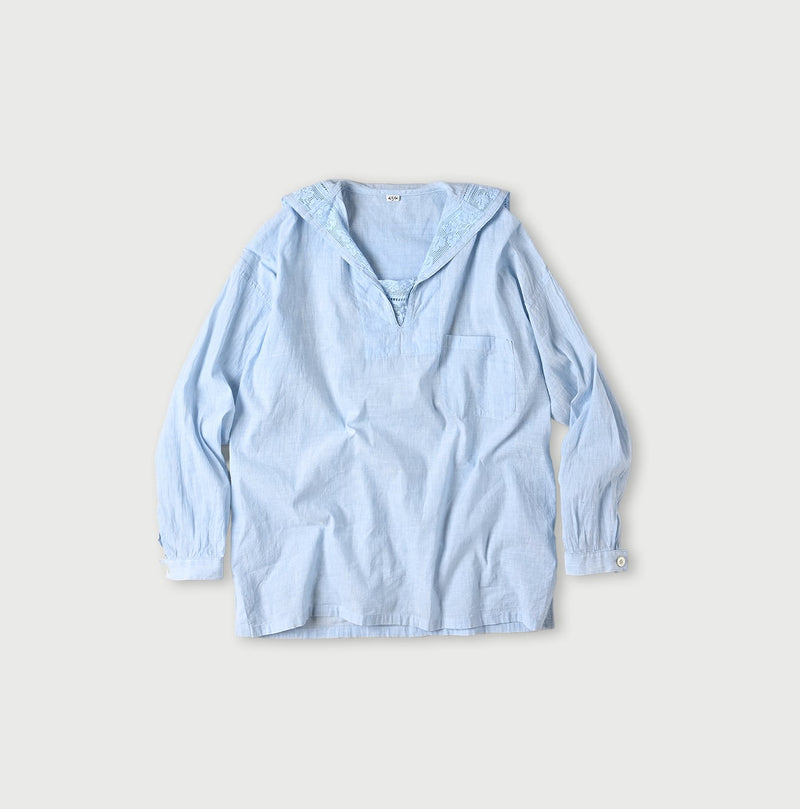 45R Khadi Lace Sailor Collar Blouse