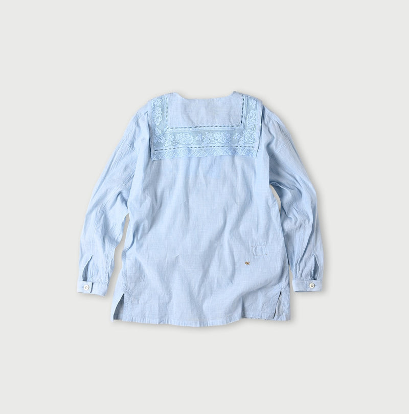 45R Khadi Lace Sailor Collar Blouse