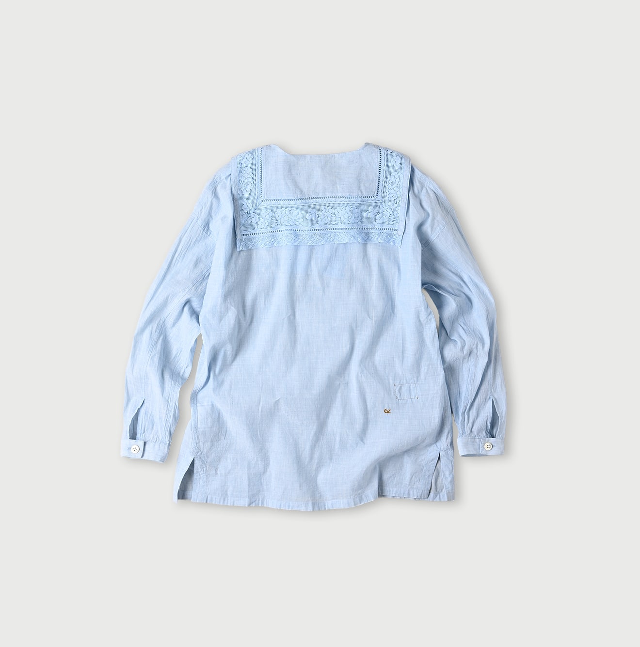 45R Khadi Lace Sailor Collar Blouse